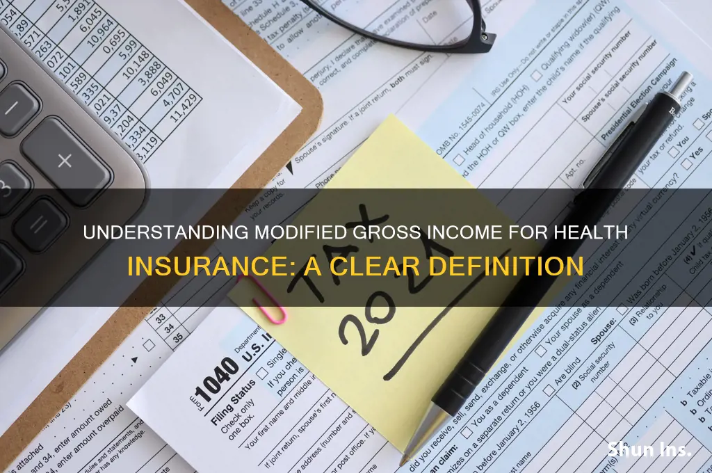 how do you define modified gross income for health insurance