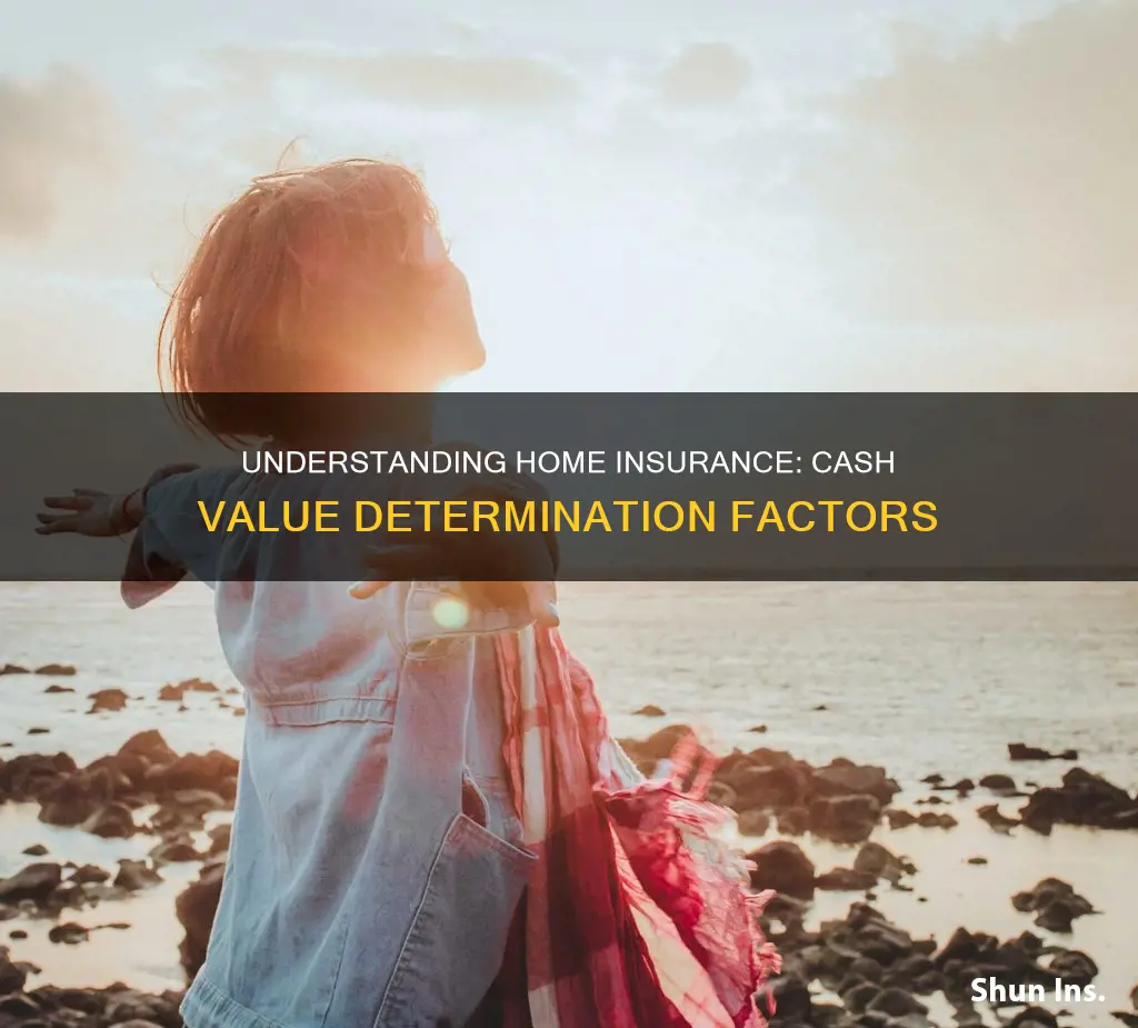 how do you determine cash value on homeowners insurance