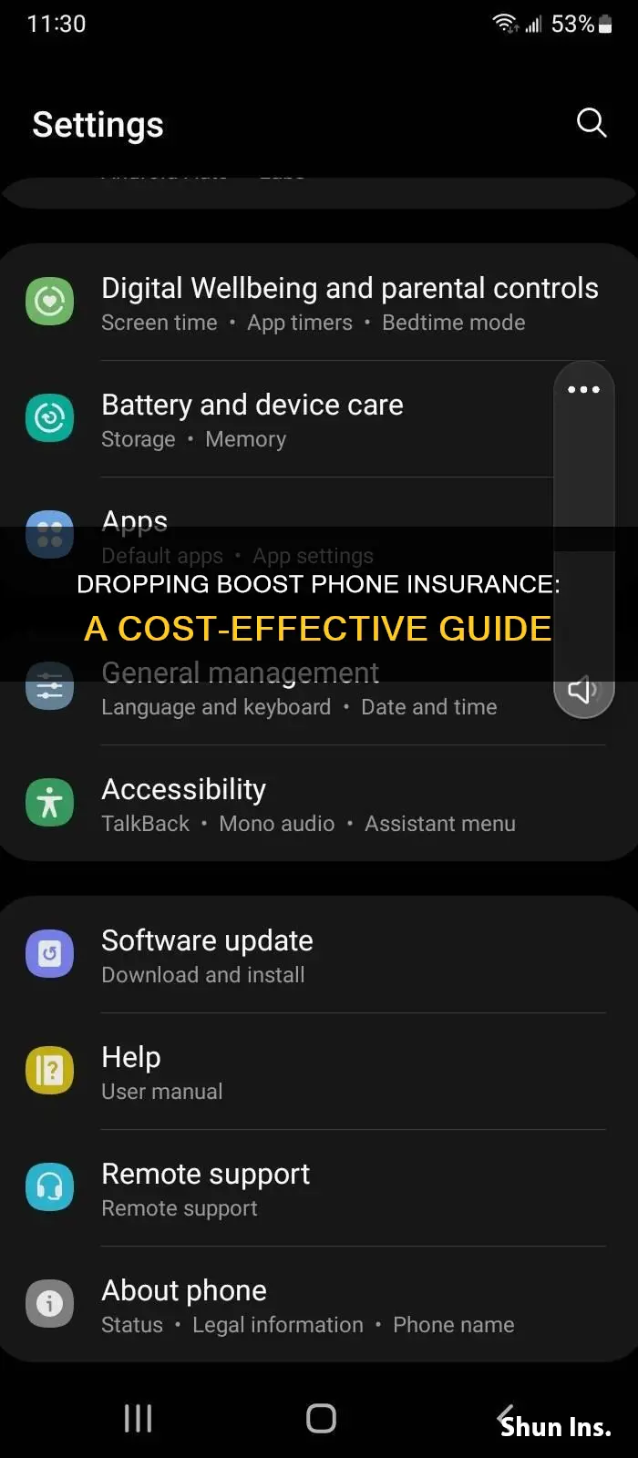 how do you drop boost phone insurance