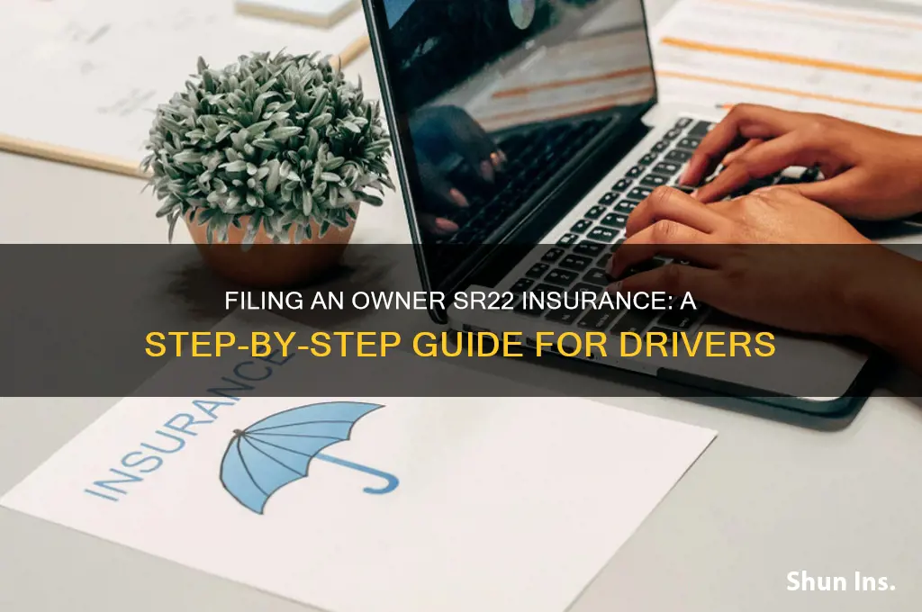 how do you file an owner sr22 insurance