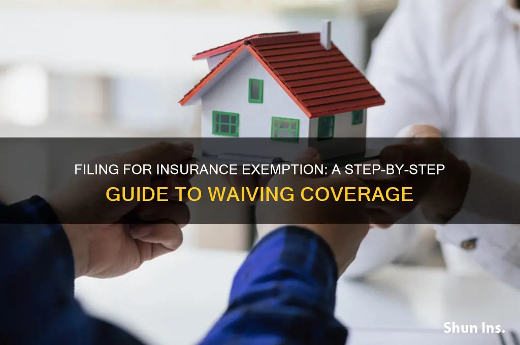 how do you file for insurance exemption