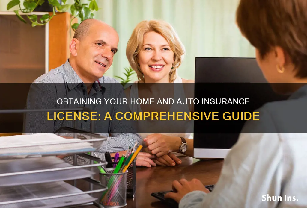 how do you get home and auto insurance license