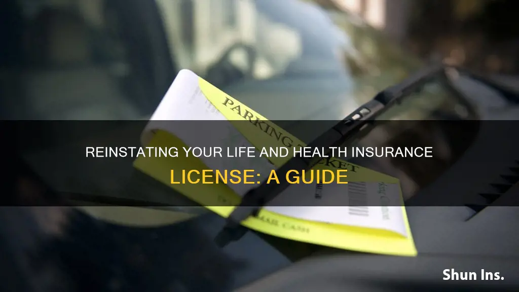 how do you get life and health insurance license reinstated