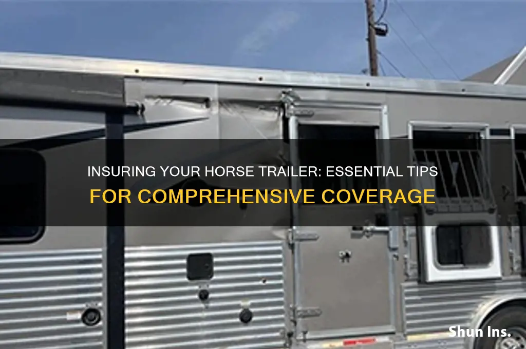 how do you insure a horse trailer