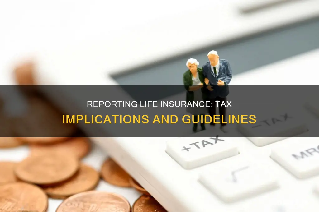 how do you report life insurance on taxes