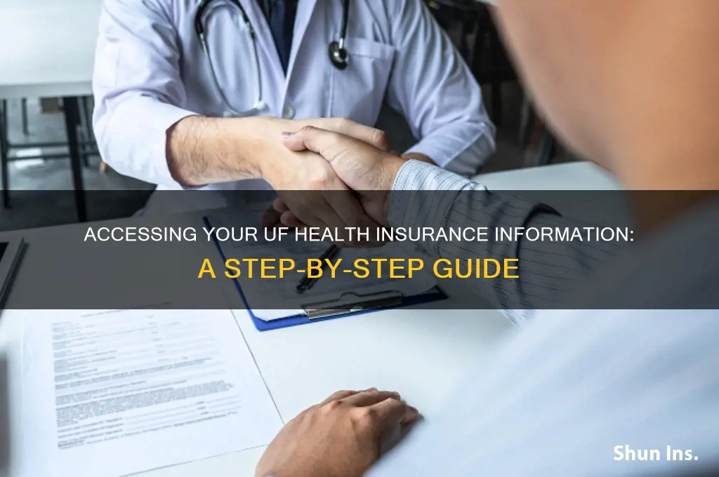 how do you see your insurance infor for uf health