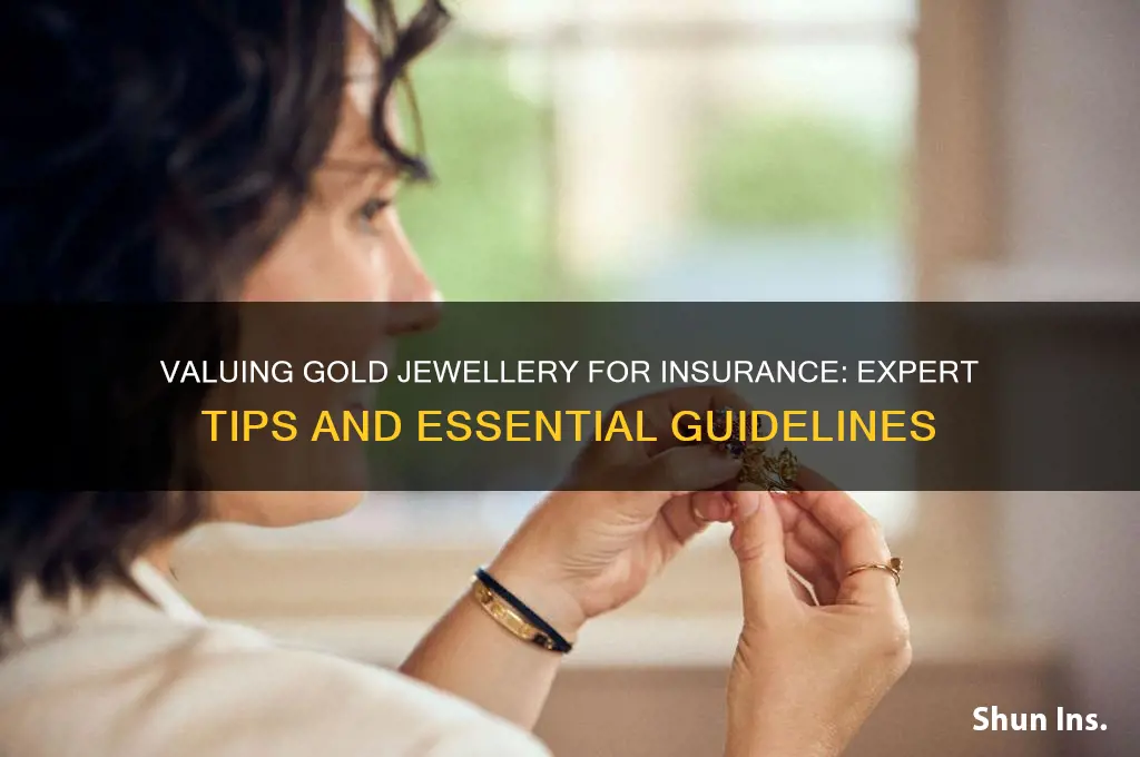 how do you value gold jewellery for insurance