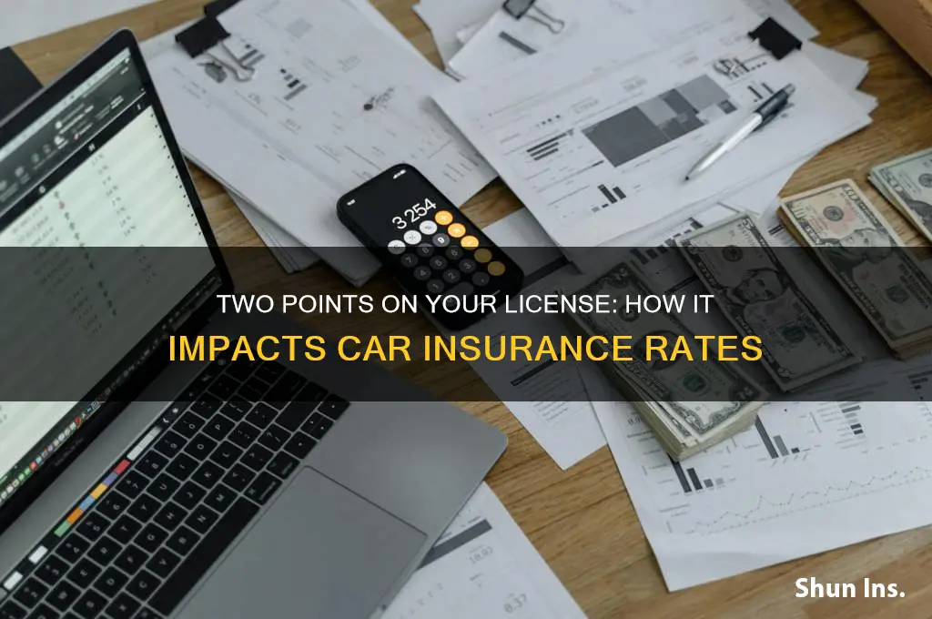 how does 2 points on licence effect insurance