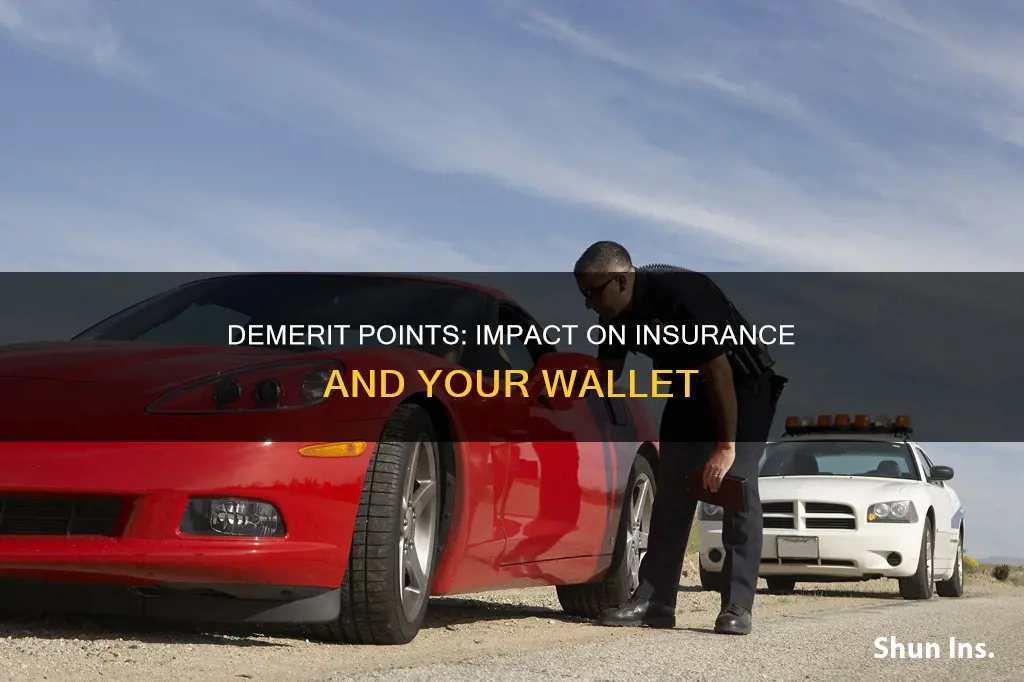 how does 3 demerit points affect insurance