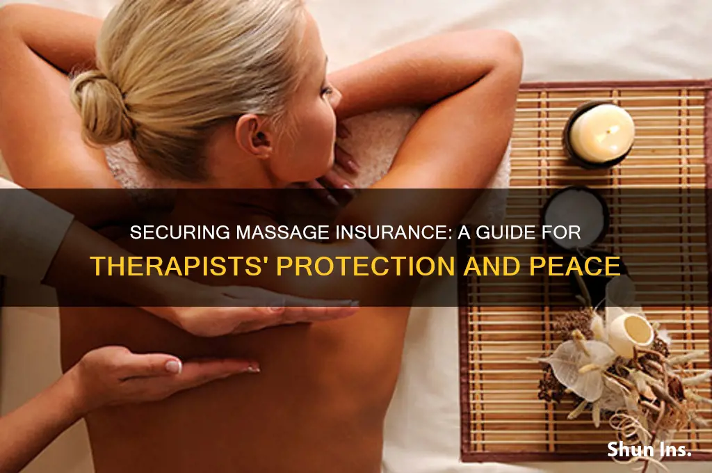 how does a massage therapist recieve massage insurance
