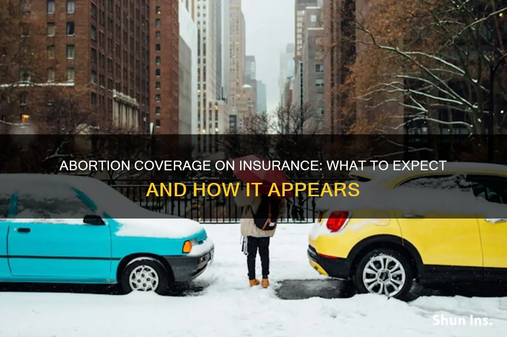 how does abortion show up on insurance
