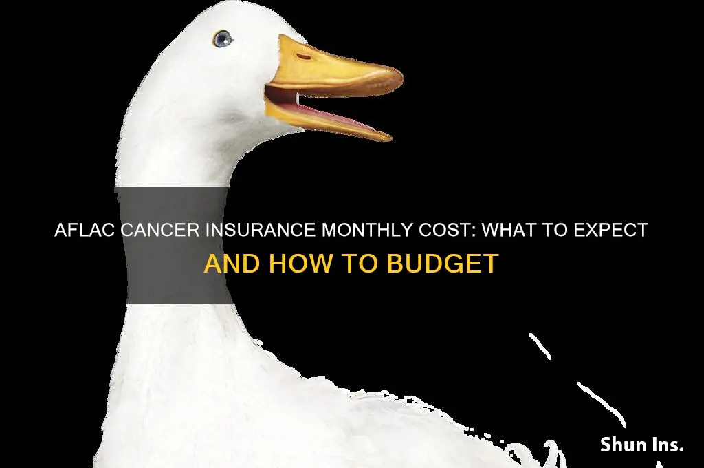 how does aflac cancer insurance monthly costk