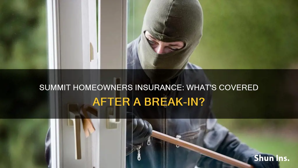 how does american summit homeowners insurance cover a break in