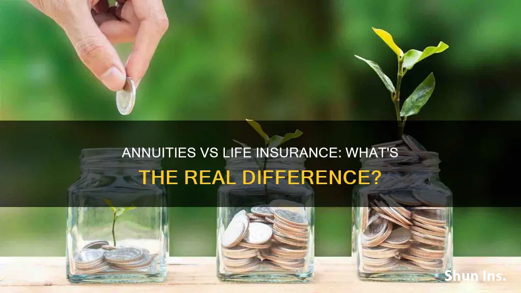 how does an annuity differ from life insurance