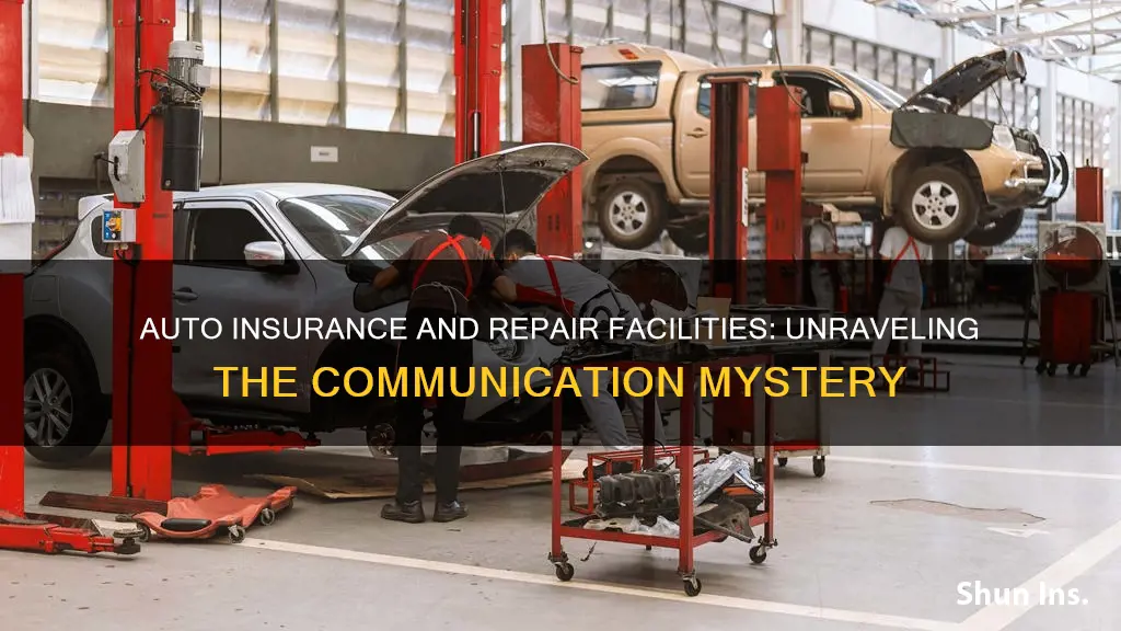 how does an auto insurance communicate with repair facility