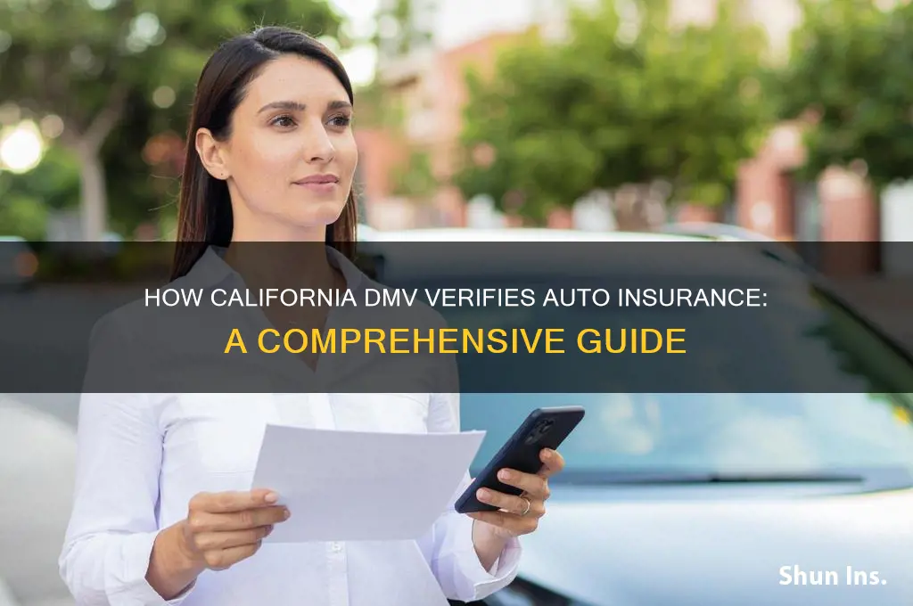 how does california dmv verify insurance