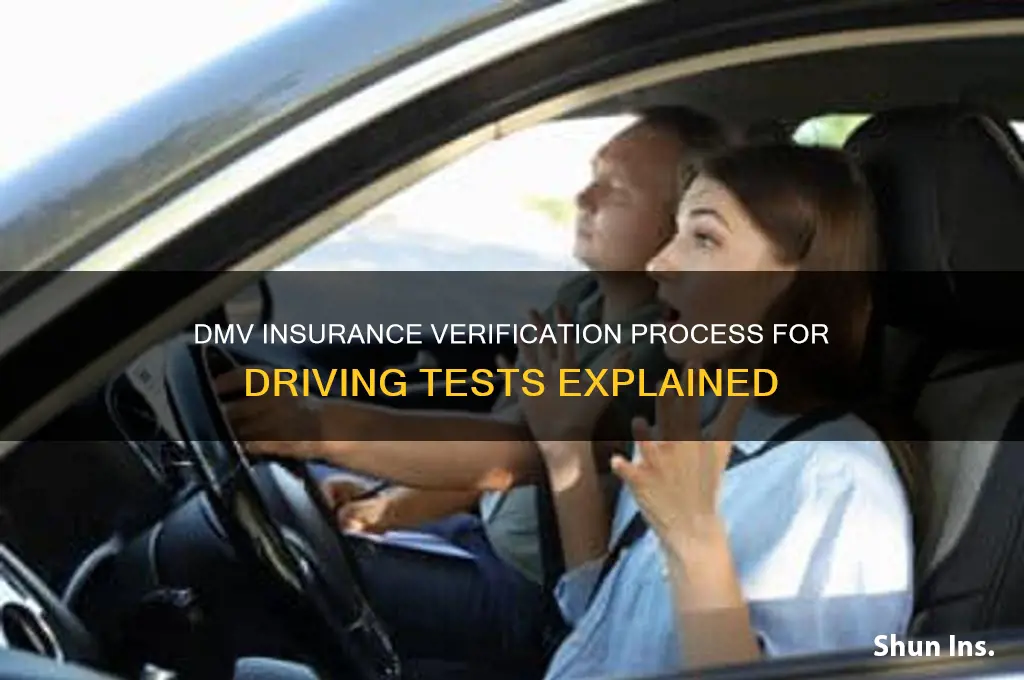 how does dmv verify insurance for driving test