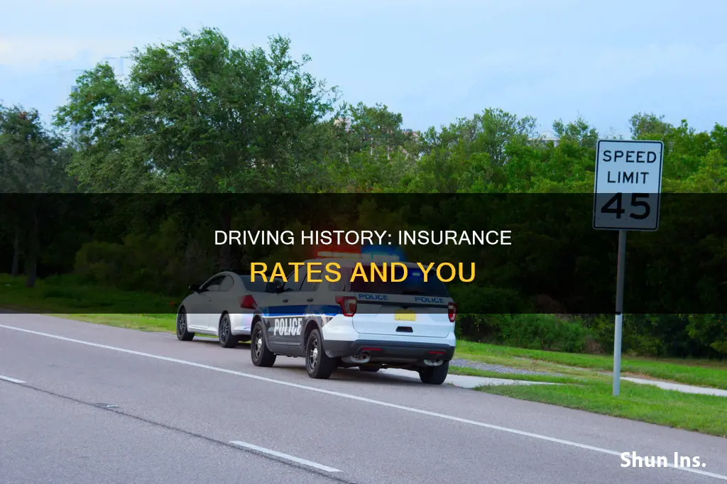 how does driving history affect my insurance
