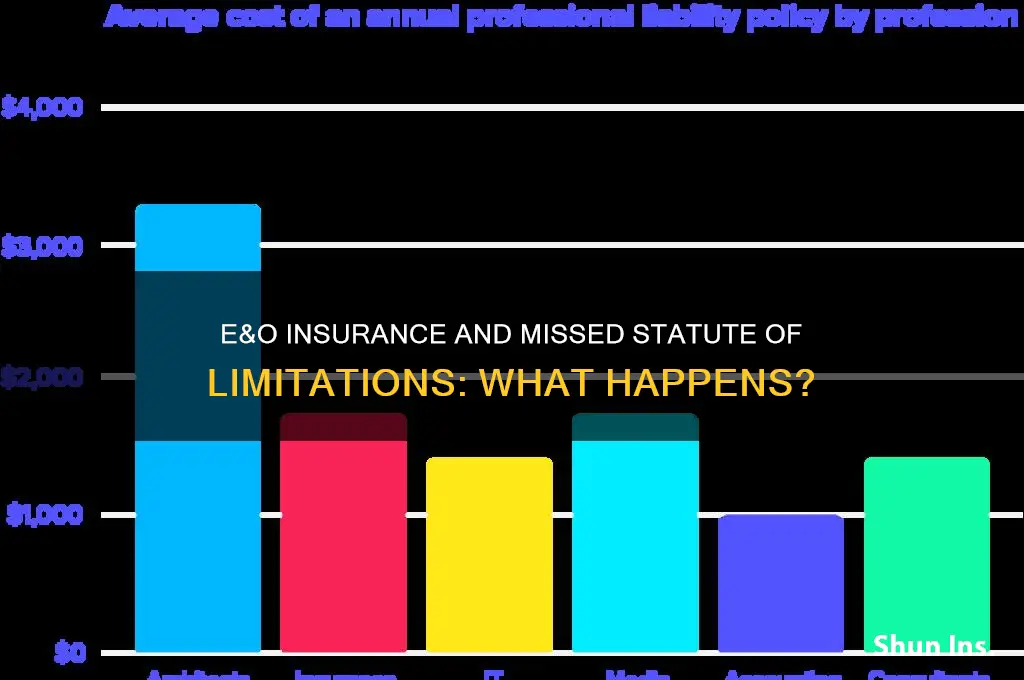 how does e&o insurance handle a missed statute of limitations