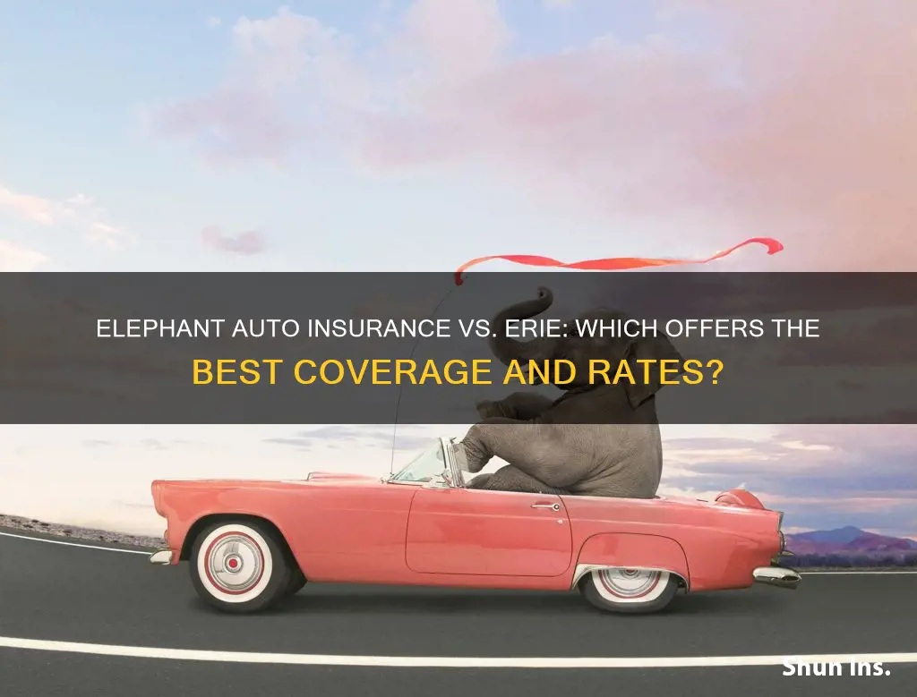 how does elephant auto insurance compare to erie