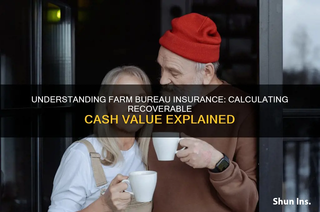 how does farm bureau insurance determine the recoverable cash value
