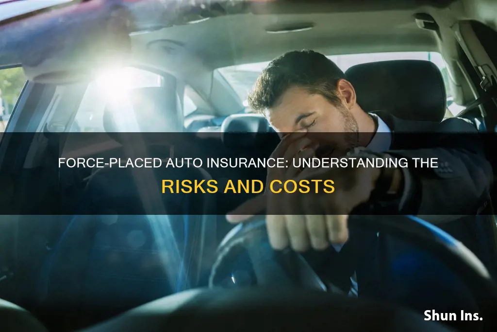 how does force placed auto insurance work