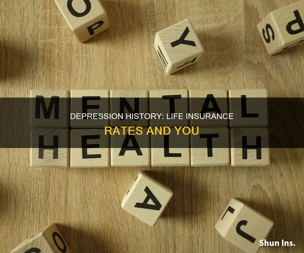 how does history of depression affect life insurance rates