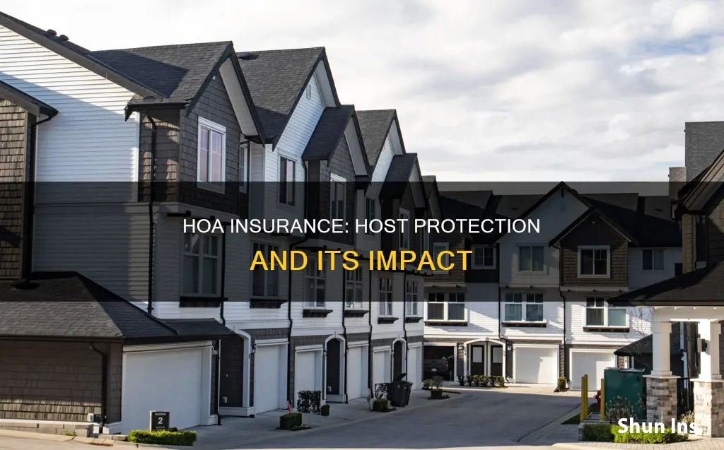 how does host protection insurance affect hoa insurance