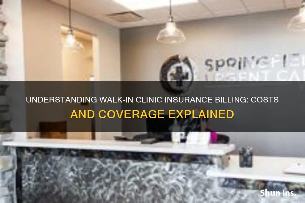 how does insurance charge a walk in clinic