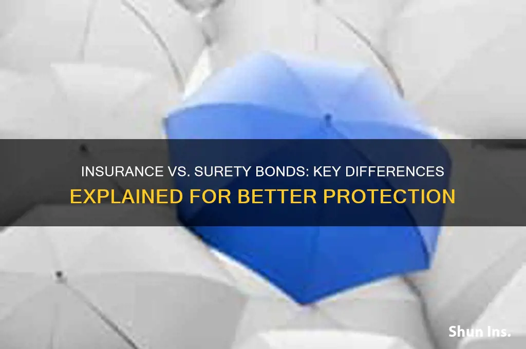 how does insurance differ from a surety bond chegg