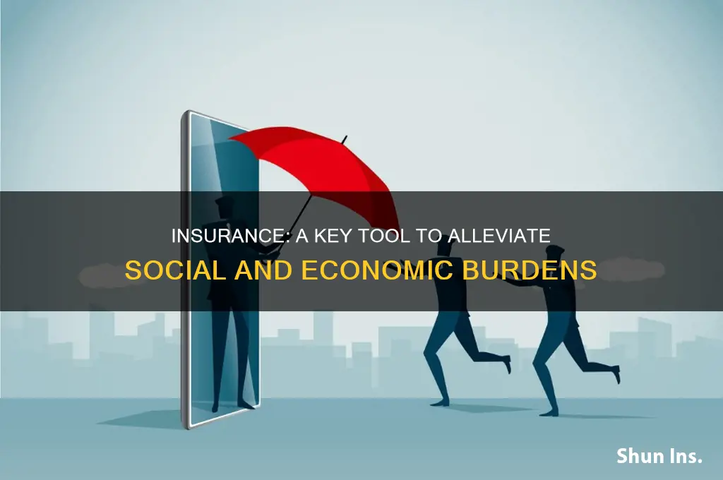how does insurance reduce social burden