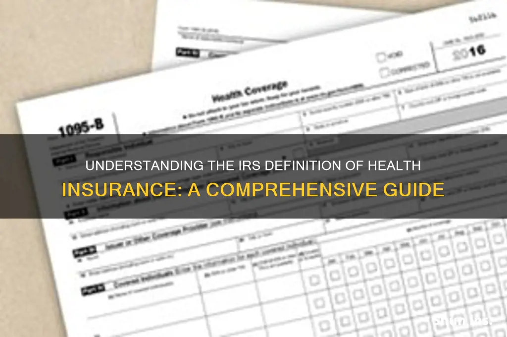 how does irs define health insurance