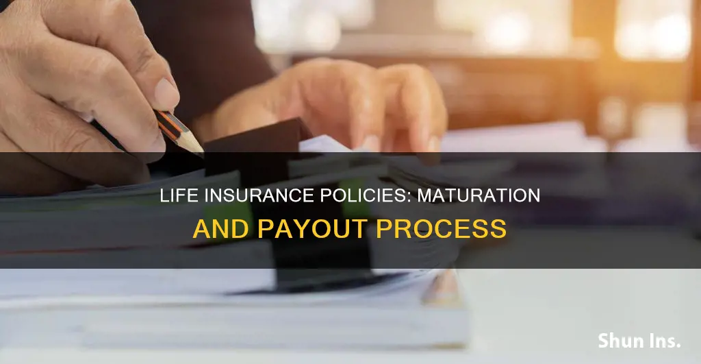 how does life insurance matures