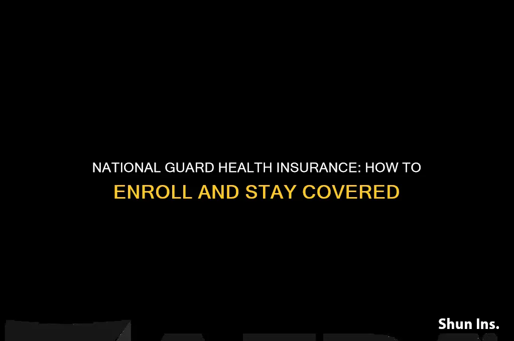 how does national guard sign up for health insurance