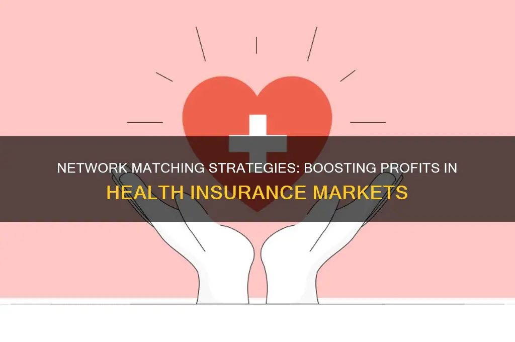 how does network matching make money health insurance