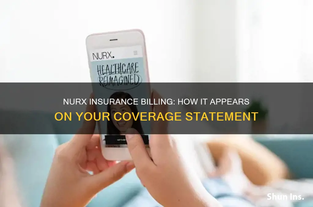 how does nurx show up on insurance