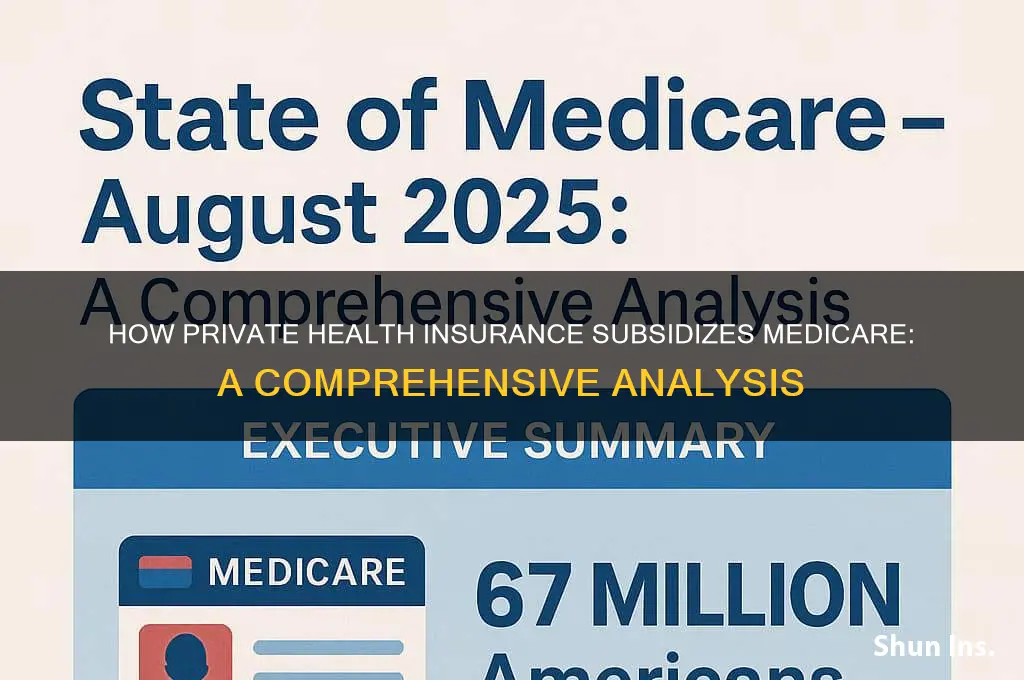 how does private health insurance subsidize medicare