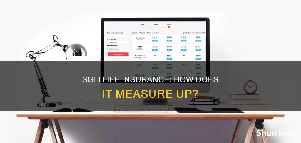 how does sgli compare to other life insurance