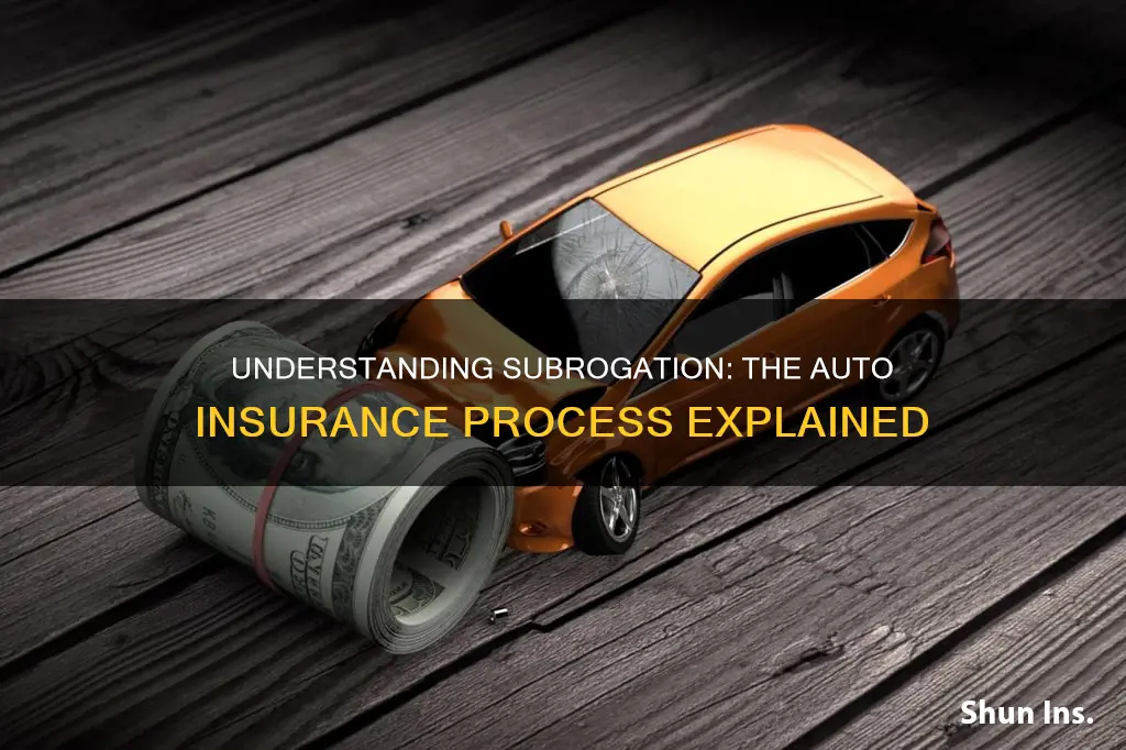 how does subrogation work in auto insurance