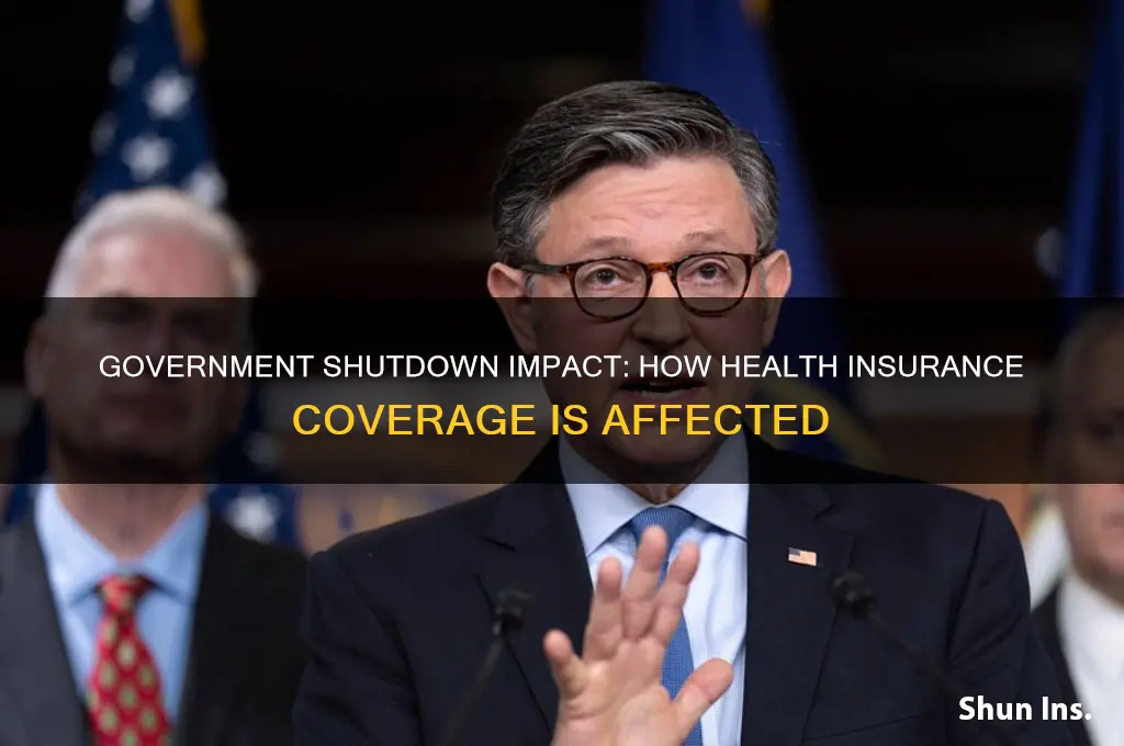 how does the government shutdown affect health insurance