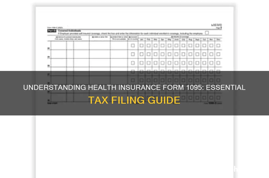 how does the health insurance form 1095