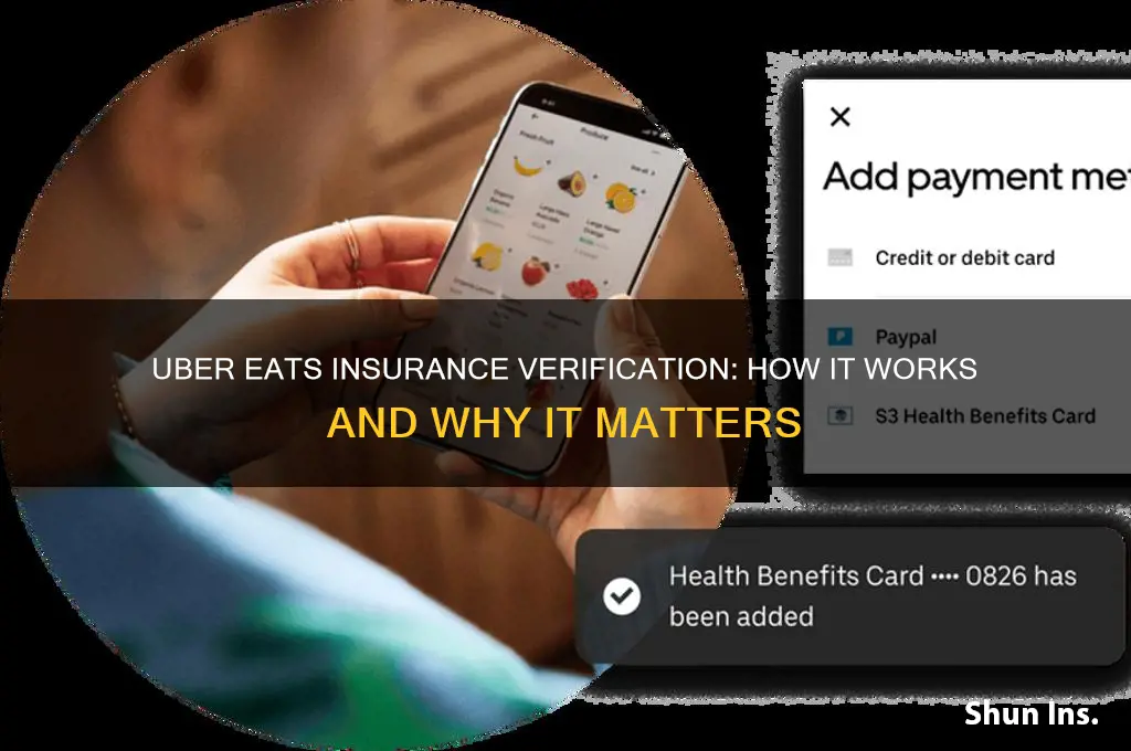 how does uber eats verify insurance
