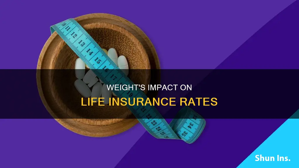 how does weight affect life insurance reates