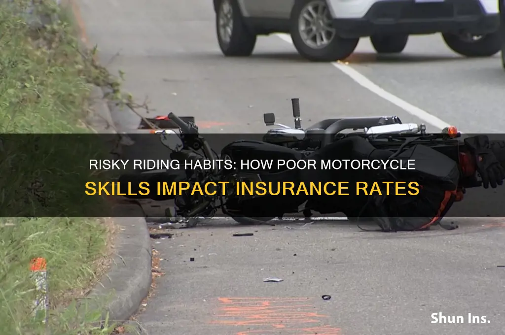 how doess bad motorcycle riding raise insurance