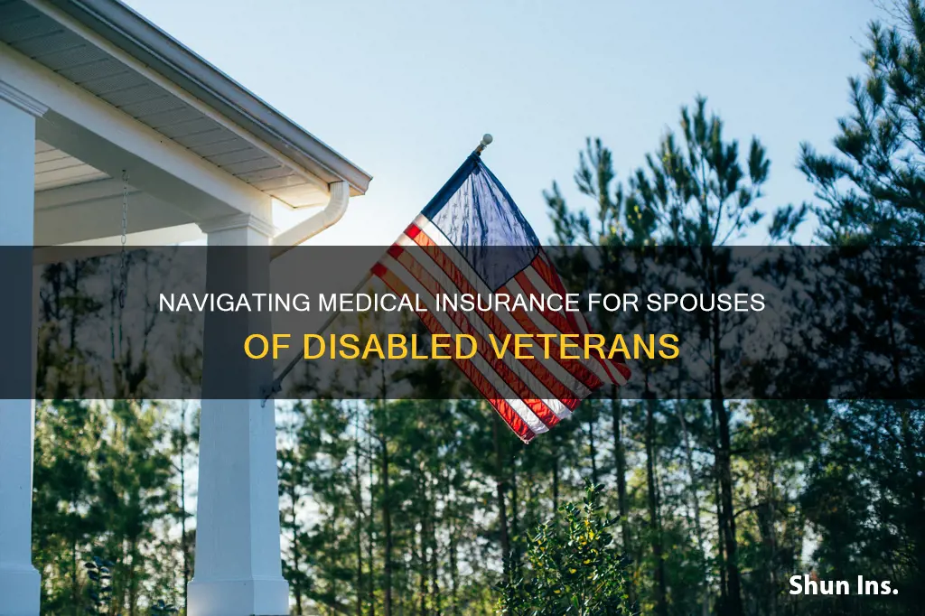 how dose a spouse of disabled vetren get medical insurance