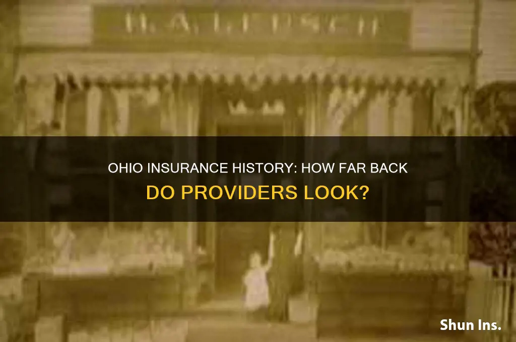 how far back do insurance look on ohio