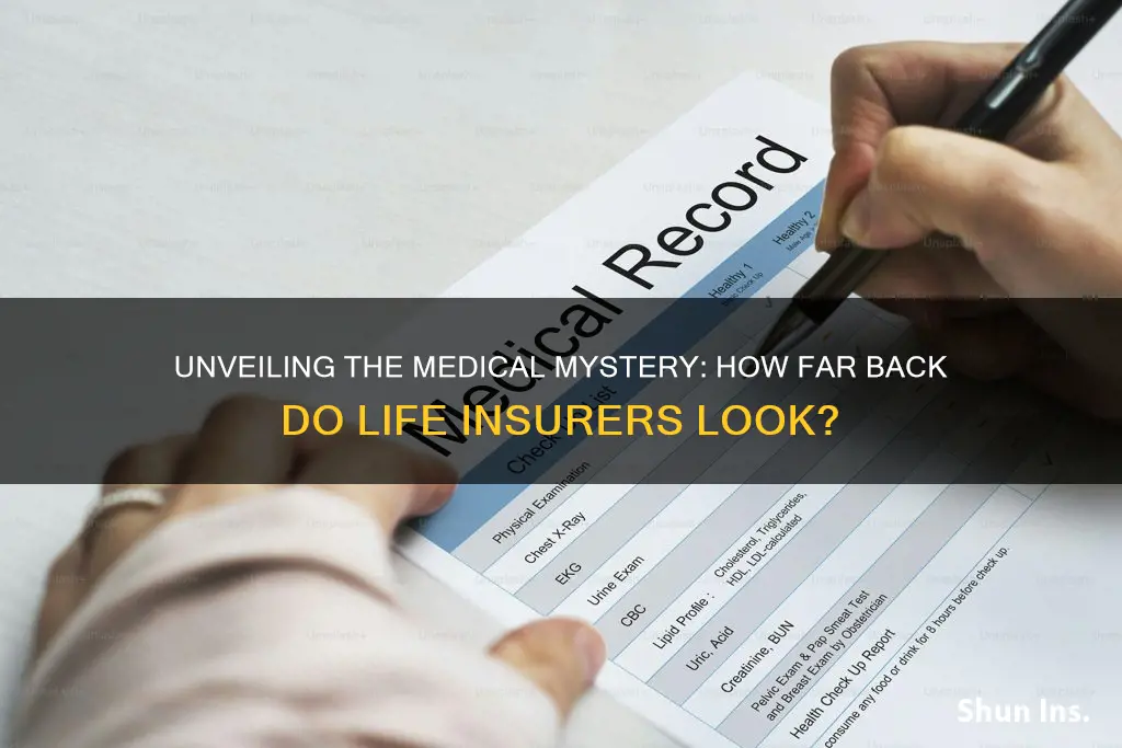 how far back do life insurance companies check medical records