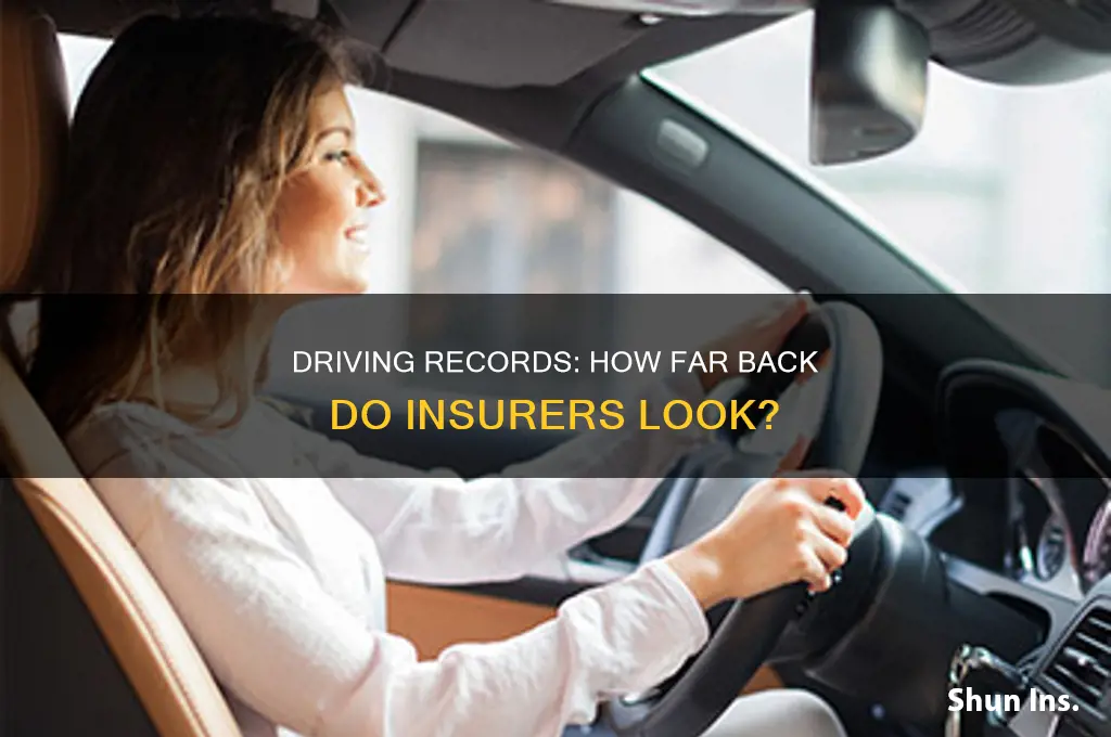 how far back does insurance look at driving record