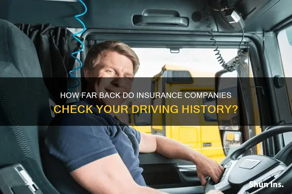 how far back does insurance look at your driving record