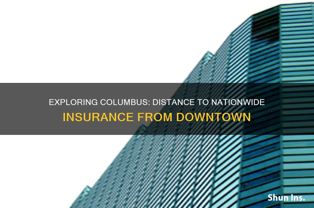 how far is it from nationwide insurance downtown columbus
